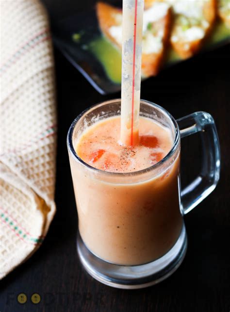 Easy Papaya Smoothie Recipe Foodtippr