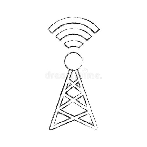 Antenna Transmission Signal Stock Illustration Illustration Of Media