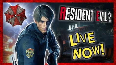 LIVE Resident Evil 2 Remake HARDCORE RE2 Remake Leon A Playthrough