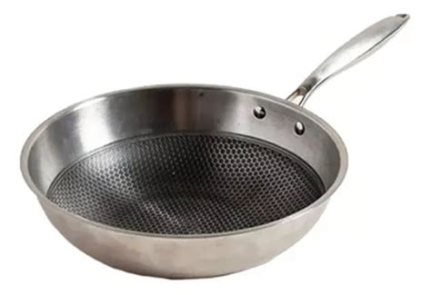 Wok 30cm Hudson Sartén Profesional Acero Inox Antiadherente