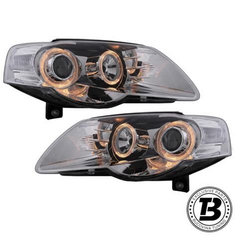 Faruri Angel Eyes Compatibile Cu VW Passat B6 3C 05 10 Bucovina Tuning