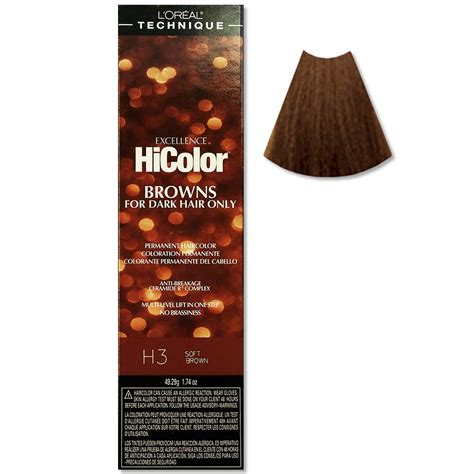 L Oreal Excellence Hicolor H Soft Brown For Dark Hair Only