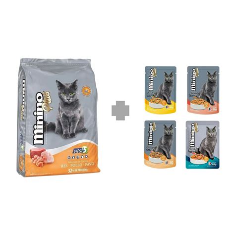 Paquete Croqueta Gato Minino Minino Plus 10 Kg 10 Sobres Minino Plus