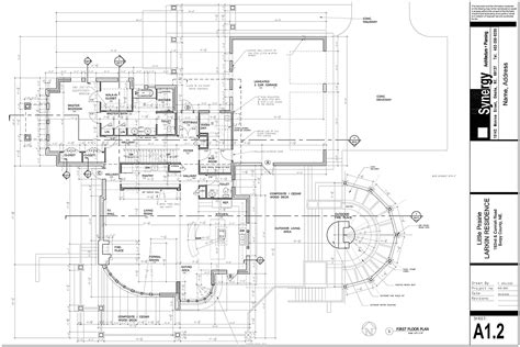 Set Of Construction Drawing For Custom Home Synergy Architect