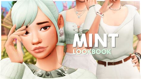 💚 Not So Berry Mint Gen Lookbook 🧪👽 The Sims 4 Youtube