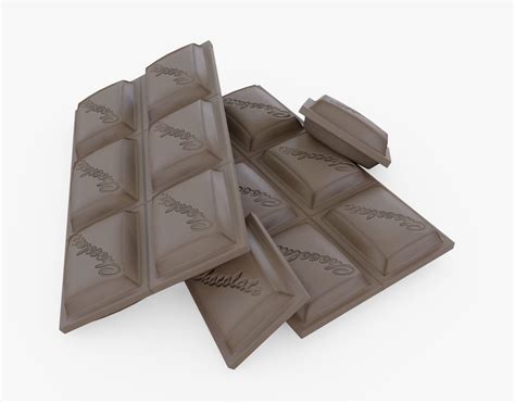 Chocolate Bar 3d Asset Cgtrader