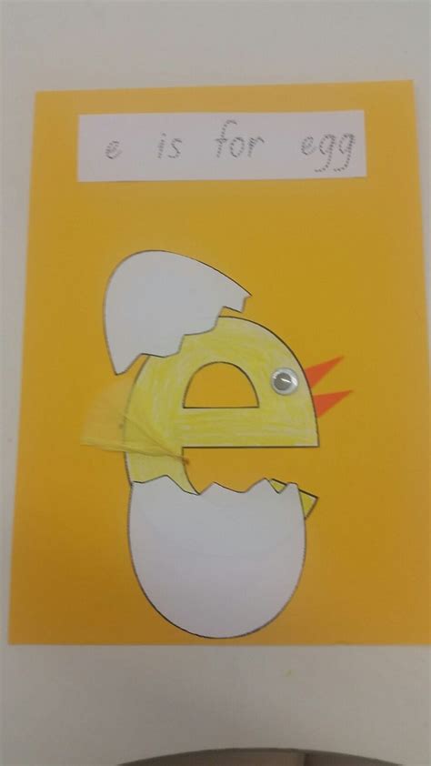 E Is For Egg School Crafts Letters Crafts