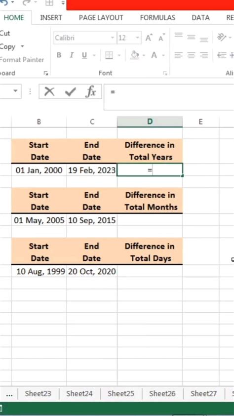 Calculate Date Difference In Excel How To Find Difference Between Two