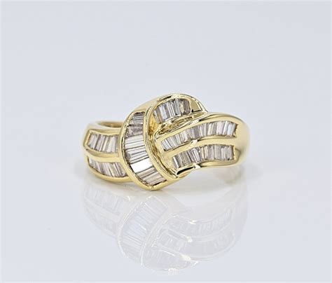 Sans Prix De R Serve Bague Carats Or Jaune Ct Tw Diamant