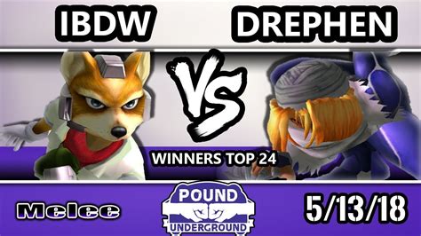 Pound Underground Ibdw Fox Vs Drephen Sheik Smash Melee Winners