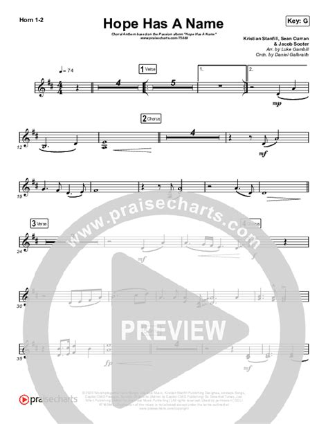 Hope Has A Name Choral Anthem Satb French Horn Sheet Music Pdf