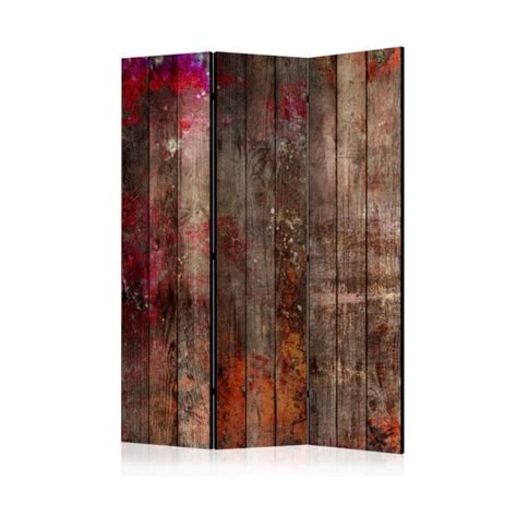 Paravent 3 Volets Stained Wood Room Dividers 135x172 Artgeist