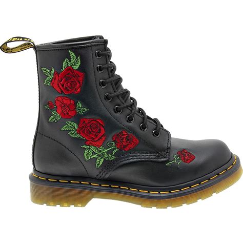 Dr Martens 1460 Vonda Floral Womens Leather Lace Up Boot Rogans Shoes