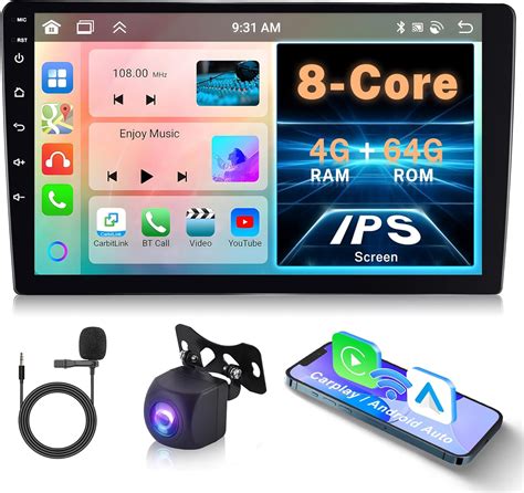 8 Core 4g 64g 9 Android 13 Car Stereo Double Din Wireless Carplay Android Auto