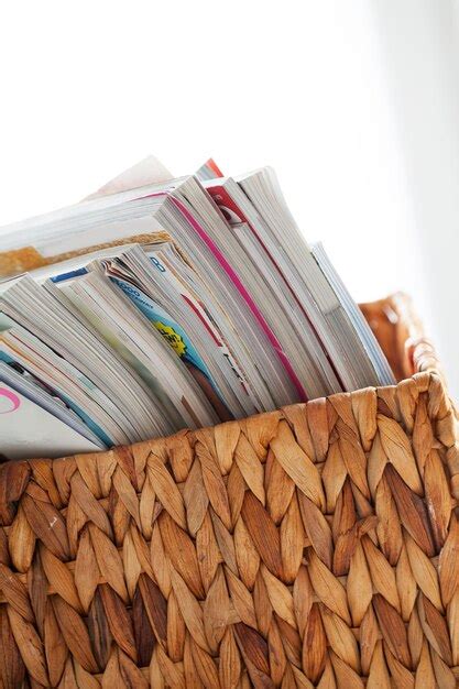 Premium Photo Closeup Image Of Magazines In A Box