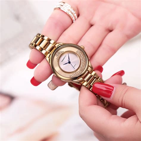 Rebirth Gold Watch Women Watches Lady Fashion Brand Luxury Golden Wrist