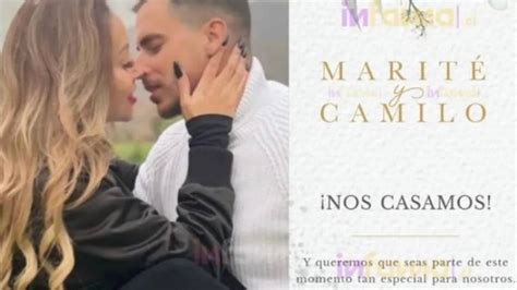 Filtran Parte De Matrimonio De Marité Matus Y Camilo Huerta