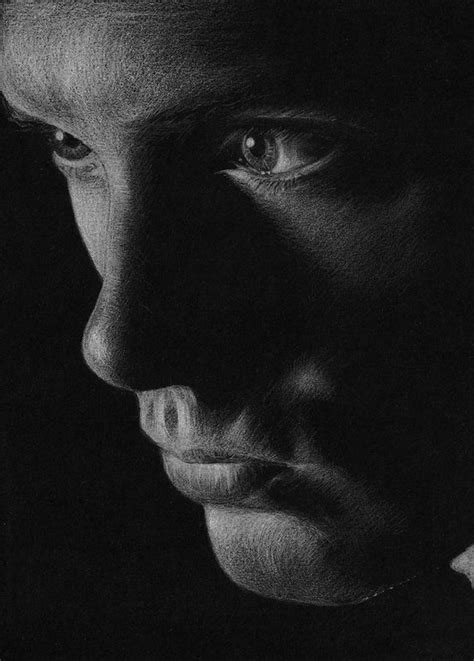 Jensen Ackles As Dean Winchester From Supernatural Fan Art Incredible Detail Black Paper