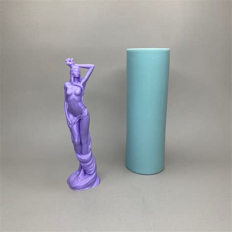 Nude Girl With A Flower Forms For Candles Silicone Molds 3d Etsy
