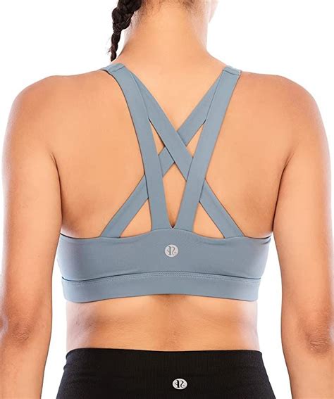 Running Girl Sports Bra For Women Criss Cross Back Padded Strappy