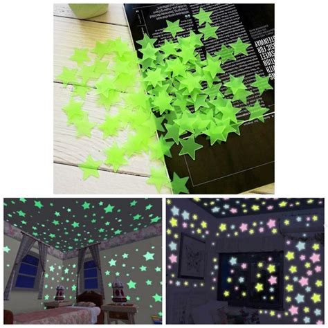 Jual STAR WALL STICKER STIKER BINTANG GLOW IN THE DARK WALLSTICKER