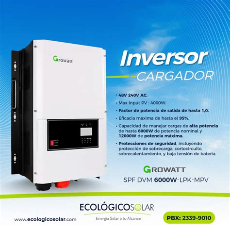 Growatt GWMIC3 3KW Inversor a la Red MIC 3300 TL X Ecológico Solar