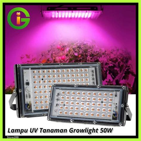 Jual Lampu Uv Grow Light Spectrum Gantung Sorot Tanaman Hidroponik Led