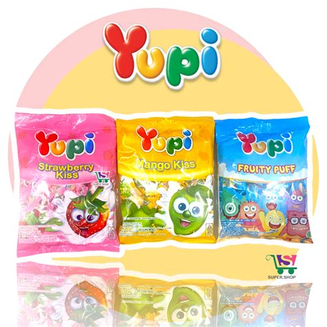 Jual Yupi Strawberry Kiss Mango Kiss Fruity Puff 120 Gram Shopee