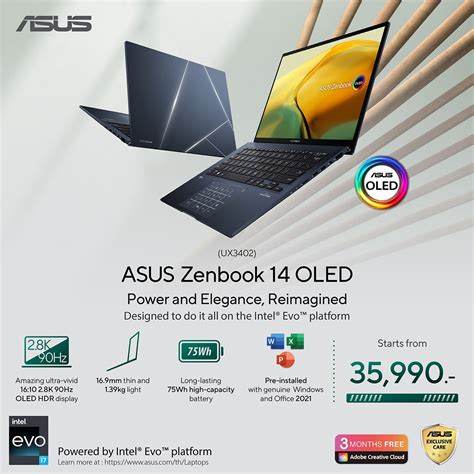 Review Of ASUS Zenbook 14 OLED UX3402 Premium Notebook New Design