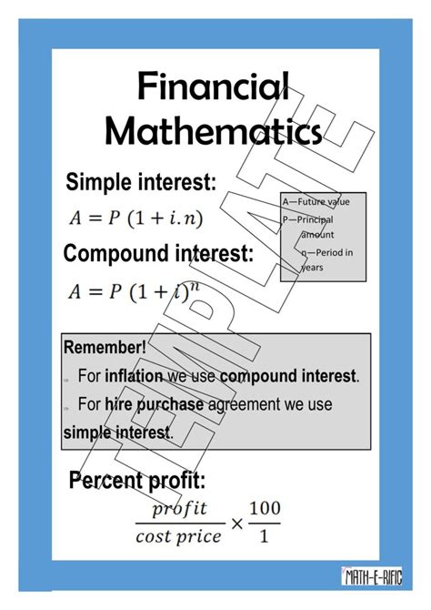 Financial Mathematics Teacha