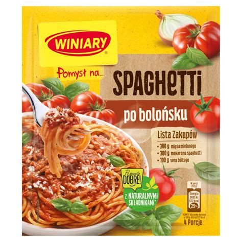 Winiary Pomysł na Spaghetti po bolońsku 44 g Torimpex Toruń