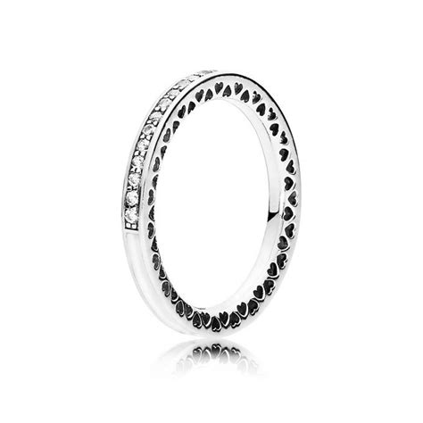 Bague Coeurs Lumineux De Pandora Pandora Bague Sur Look Or