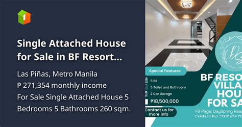 Single Attached House For Sale In Bf Resort Village Houses And Lots 🏘️
