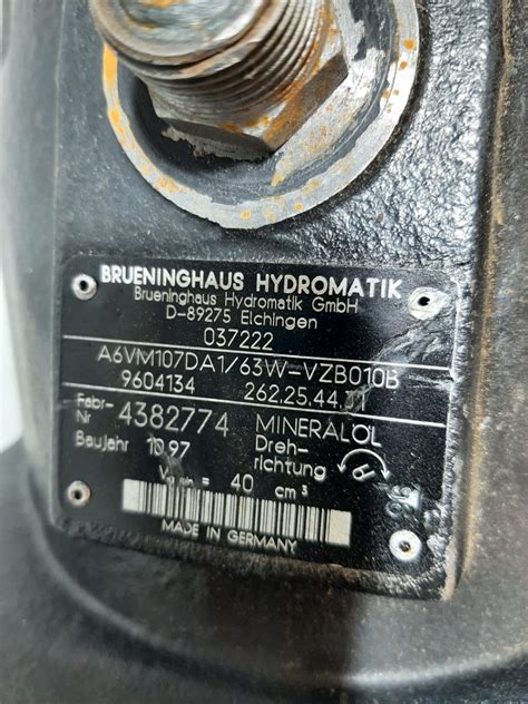 Brueninghaus Hydromatik A6VM107 Hydraulic Motor And Gearbox Dirtworx