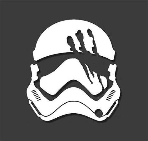 Finn StormTrooper Decal Star Wars Decal Helmet The by FineDecals Finn ...