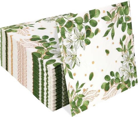 Amazon Pieces Ply Disposable Hand Towels Greenery Cocktail