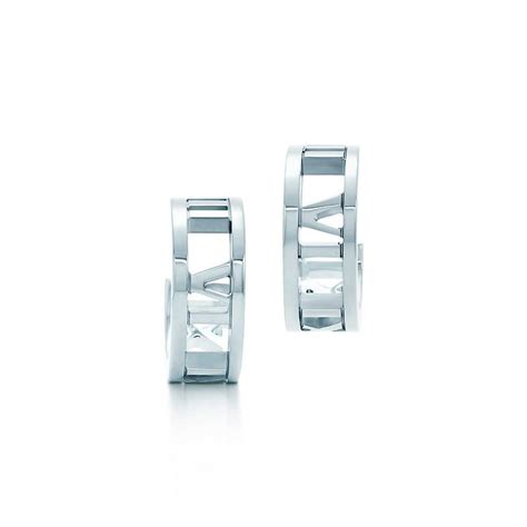 Atlas Hoop Earrings In Sterling Silver Mini Tiffany Co