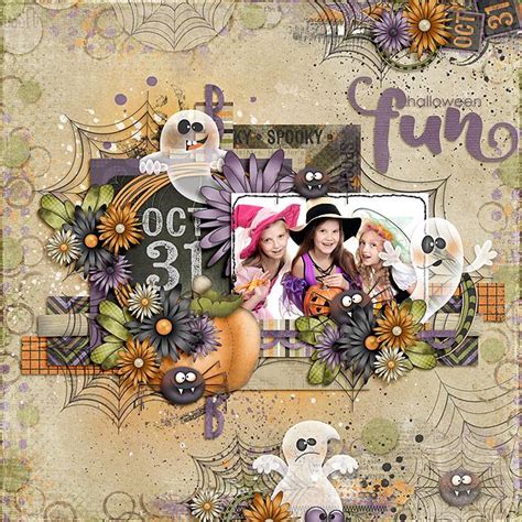 Halloween Fun Halloween Scrapbook Halloween Layout Halloween Templates