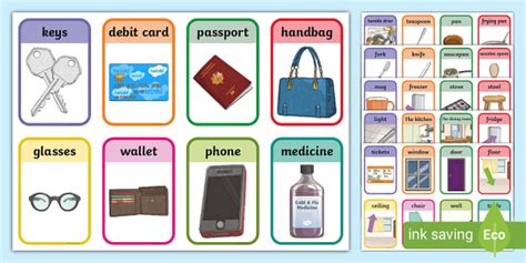 Free Free Household Object Vocabulary Cards Twinkl