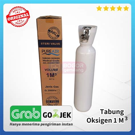 Jual Tabung Oksigen M Isi O Oxygen Psi Full Pure Air Shopee