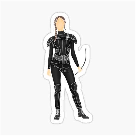 Kopie Von Katniss Everdeen The Girl On Fire From The Hunger Games Sticker For Sale By Lisa