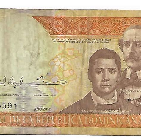 Dominica republic 100 pesos 2009 -13 used currency note - KB Coins ...