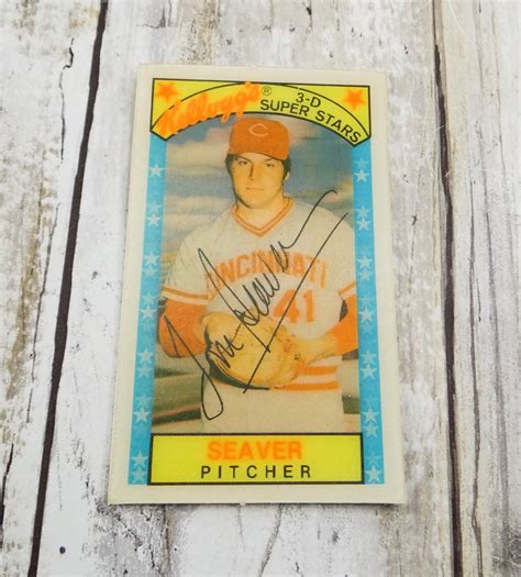 Tom Seaver 3D Kellogg S Baseball Card 1979 Cincinnati Etsy