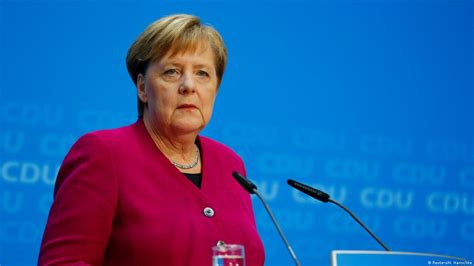 Merkel Will Not Run For CDU Leader Live Updates DW 10 29 2018