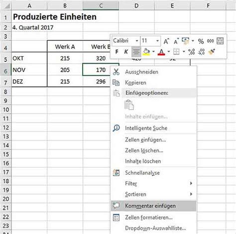 Excel Kommentare Erstellen Anzeigen Und Drucken Pcs Campus