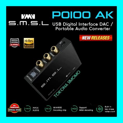 Jual Smsl Po100 Ak Po100ak Hi Res Usb Digital Interface Dac Original