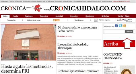 Crónica Hidalgo La Crónica De Hoy Marcago