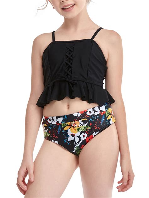 Swimsuit Two Pieces Bikini Set Ruffle Falbala Bikini Set Mommy And Me