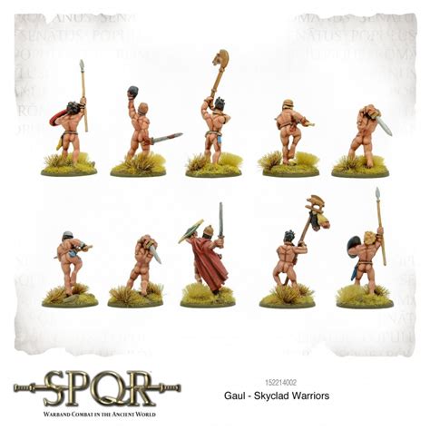 Spqr Gaul Skyclad Warriors 28mm Ancients Warlord Games Frontline Games