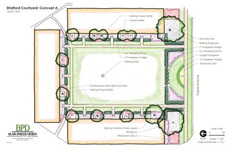 20170407 Courtyard Concept A Blair Parker Design Landscape Architecture